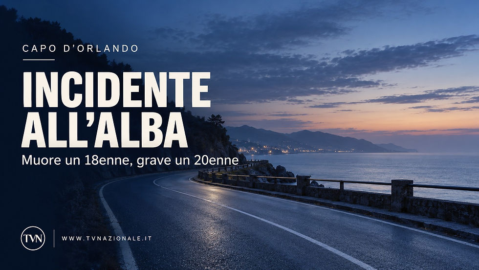 Drammatico incidente autonomo in scooter a San Gregorio di Capo d'Orlando: muore un 18enne, grave un 20enne ricoverato a Patti. Indagini in corso.
Nastro di delimitazione delle forze dell'ordine e casco su strada per incidente a due ruote