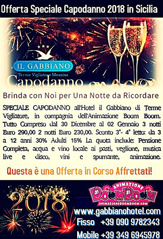 "OFFERTA CAPODANNO 2018 IN SICILIA"
