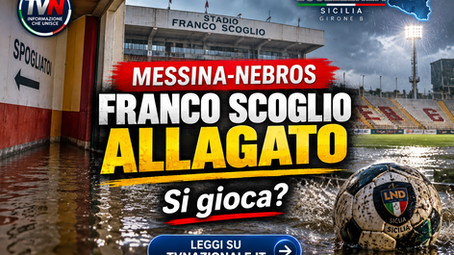 Messina-Nebros, Franco Scoglio allagato: verifiche sul campo