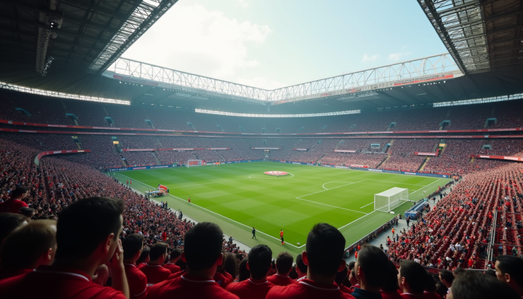 Vista panoramica dello stadio San Siro durante una partita di Serie A