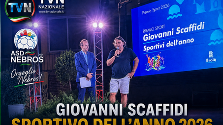 Giovanni Scaffidi premiato: riconoscimento al DS della Nebros