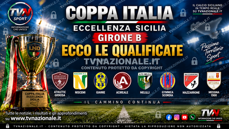 Coppa Italia Eccellenza Sicilia, ecco le otto qualificate del Girone B: risultati, rimonte e primi segnali verso il campionato