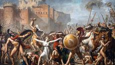 Jacques-Louis David, Les Sabines arrêtant le combats entre les romains et les sabins, 1799. musée du Louvre, Paris