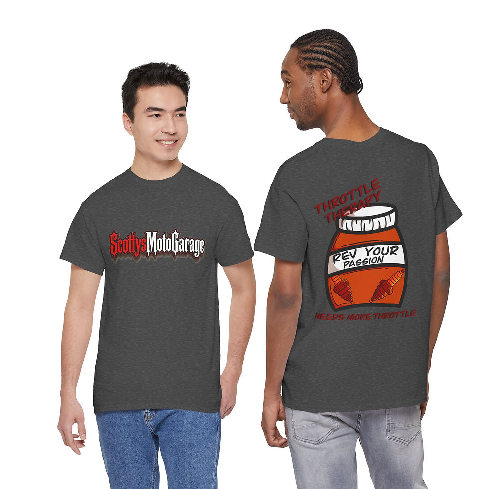 Thumbnail: Throttle Therapy T-Shirt – Motorcycle Rider Prescription Tee