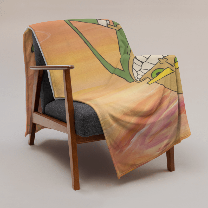 Thumbnail: "Naaauuughty" Plush Fleece Blanket