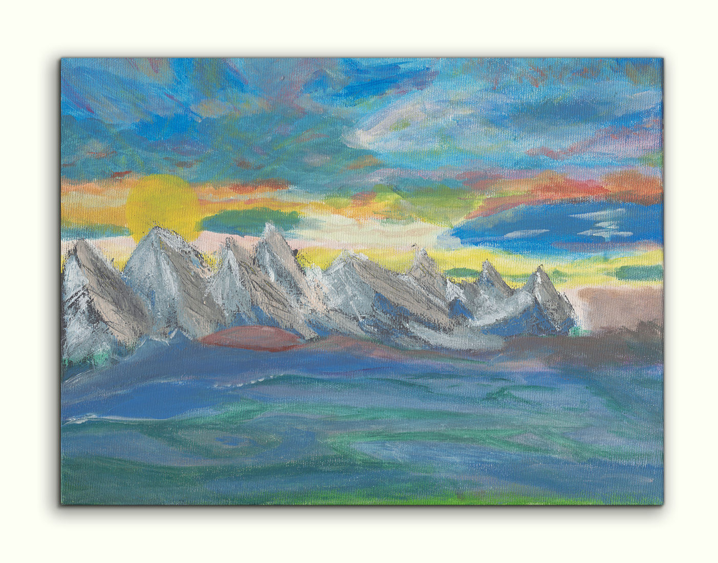 Look "Printed on canvas"