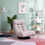 Thumbnail: Chaise Lounge Sofa, 360-Degree Swivel Chair Floor Gaming Chair Lazy Sofa, 3 Adju