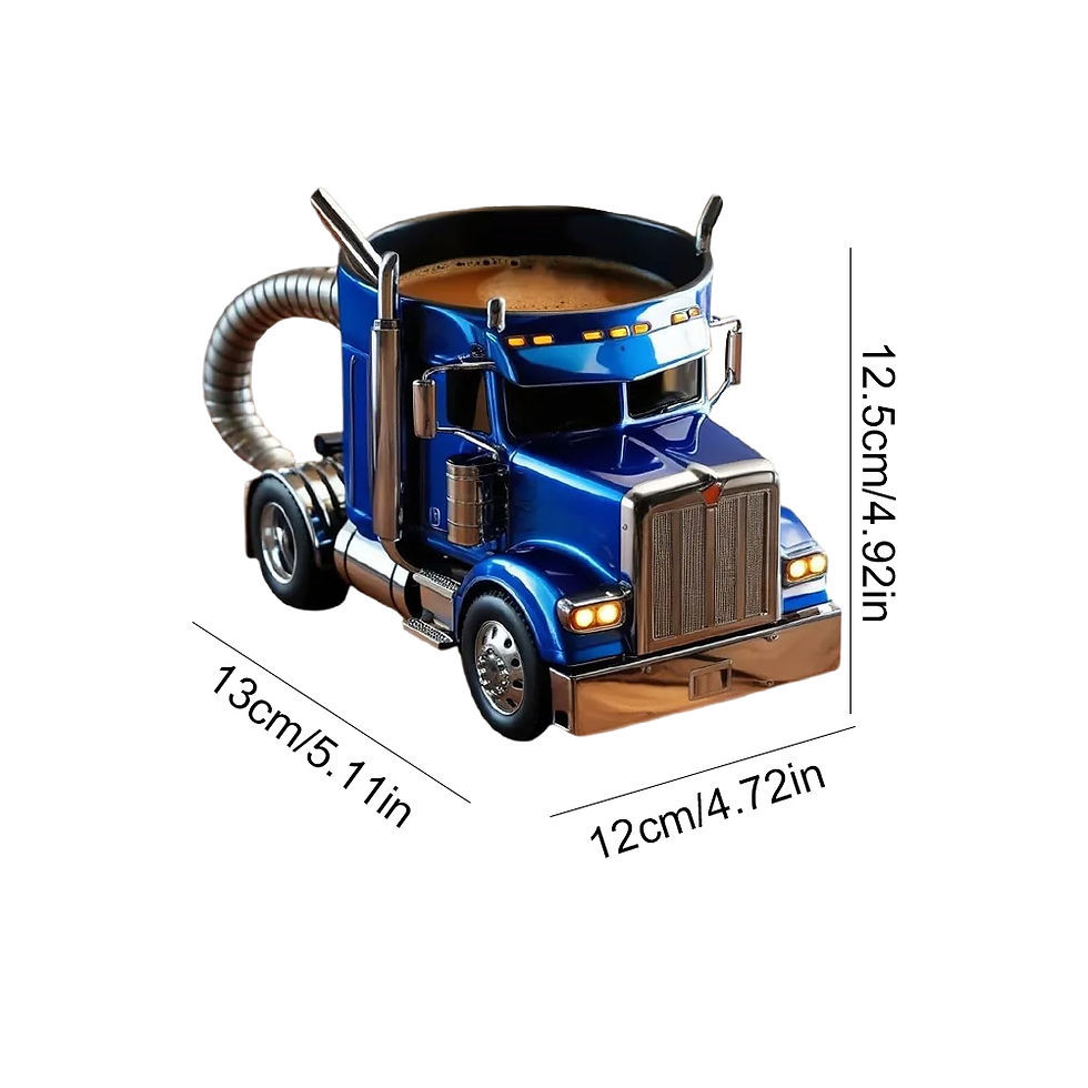 Thumbnail: Creative Design Truck Coffee Mug Semi Truck Handcrafted Coffee Cup Semi-trailer 