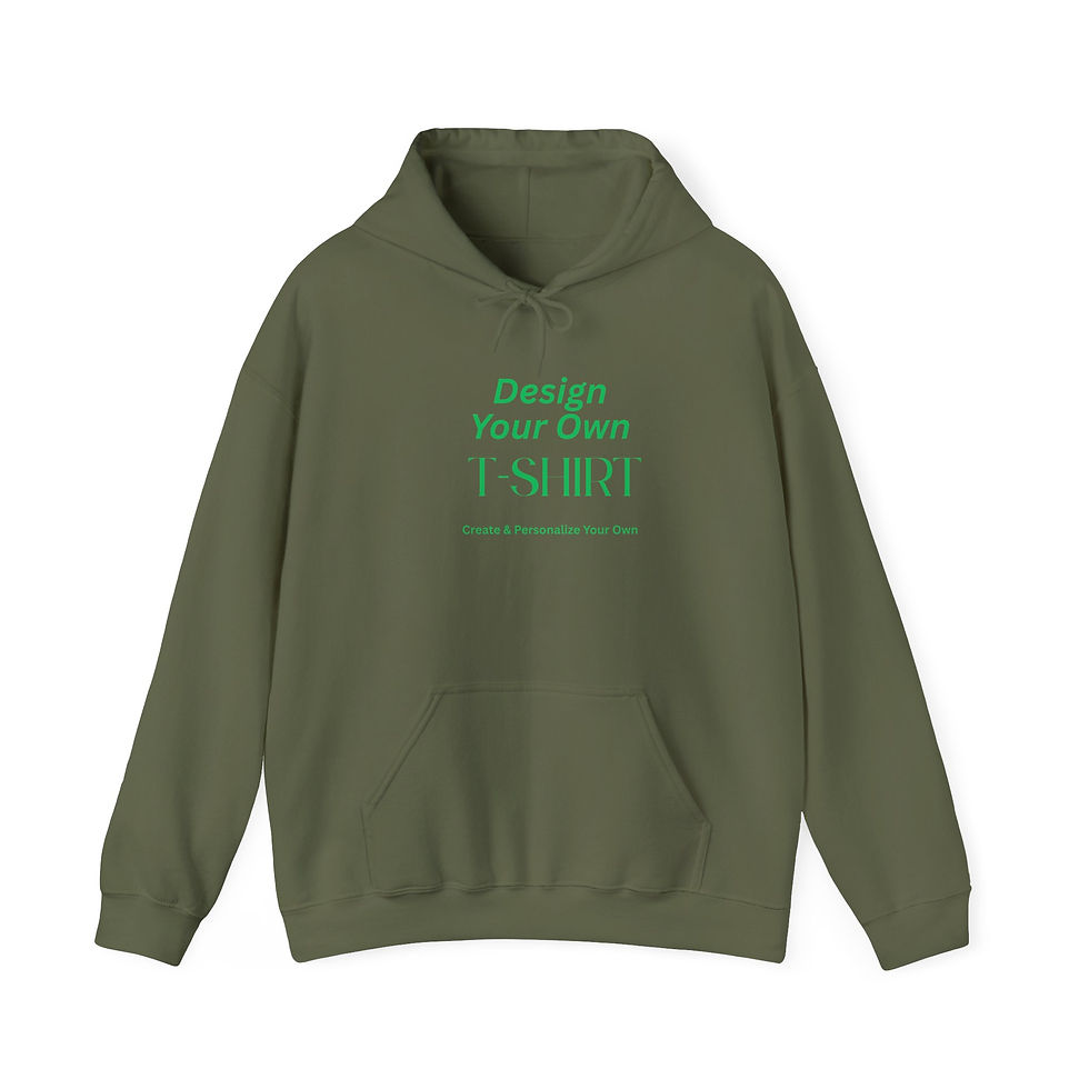 Thumbnail: Customizable Unisex Hooded Sweatshirt - Design Your Own, Personalized Gift, 