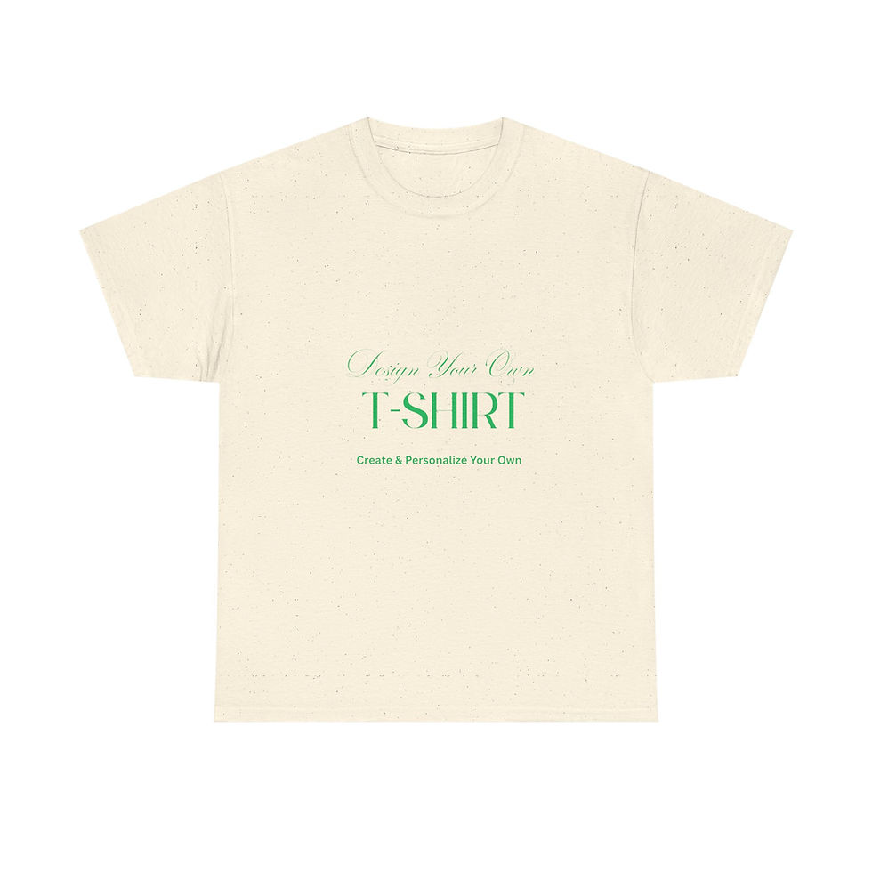 Thumbnail: Personalized Unisex Heavy Cotton Tee, Custom T-Shirt, Gift for Him, Gift for Her