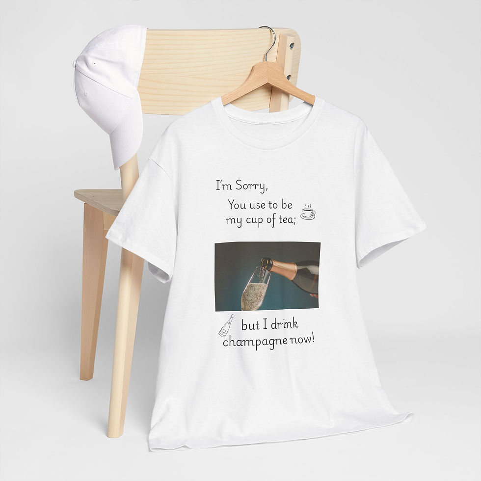 Thumbnail: Funny Tee, I am Sorry, You Used to Be My Cup of Tea, But I Drink Champagne Now, 