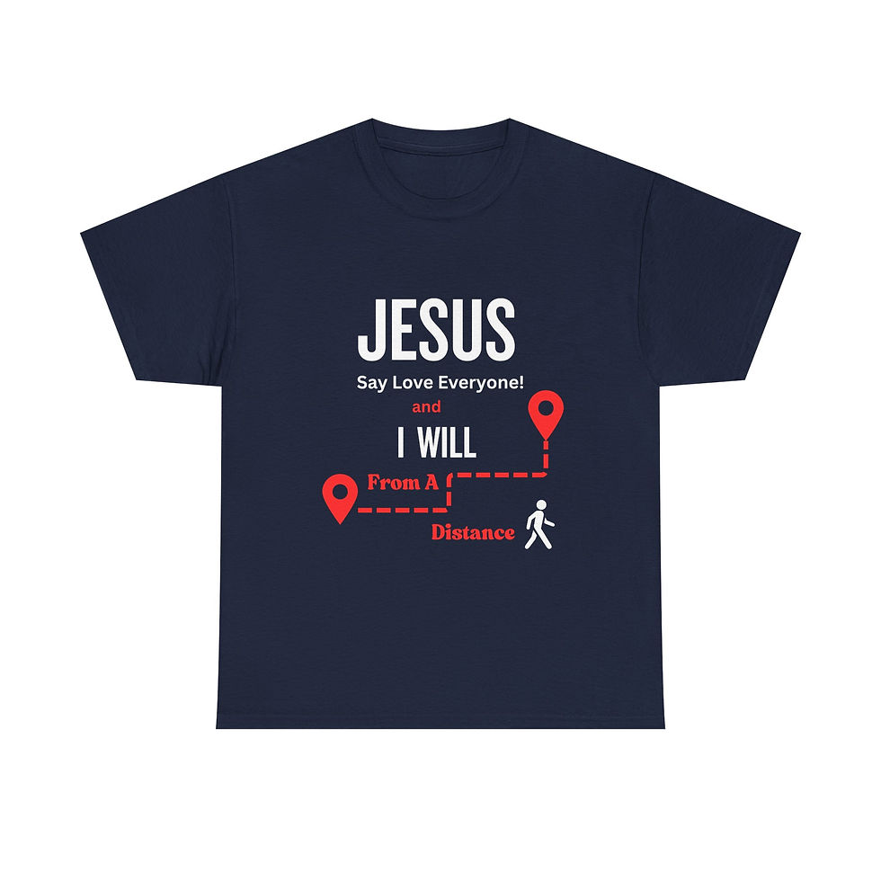 Thumbnail: Jesus Says Love Everyone T-Shirt, Christian Graphic Tee, Faith-Based Shirt, 