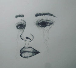 Drew this, this morning. I'm very proud of it. I made her so pretty