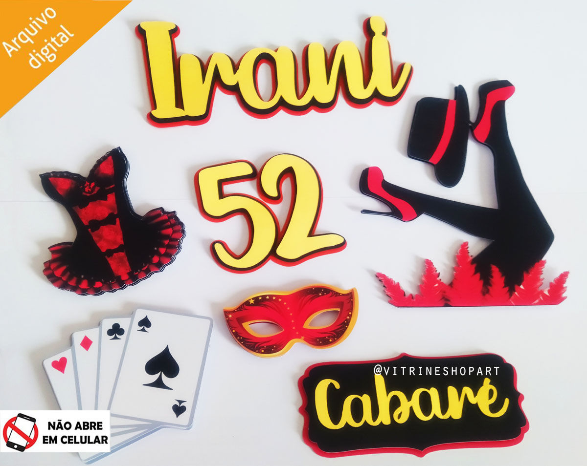 Arquivo de Corte Topo de Bolo Cabaré