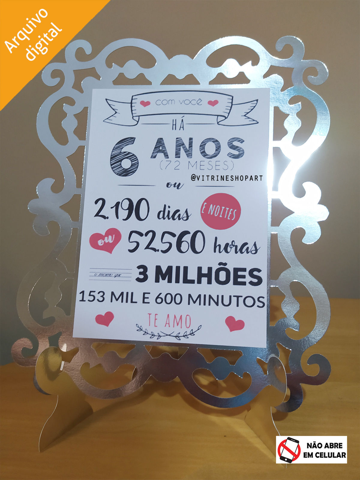 Arquivo de corte Plaquinha de mesa c/ Suporte Menu Cardápio Quadro (Studio)