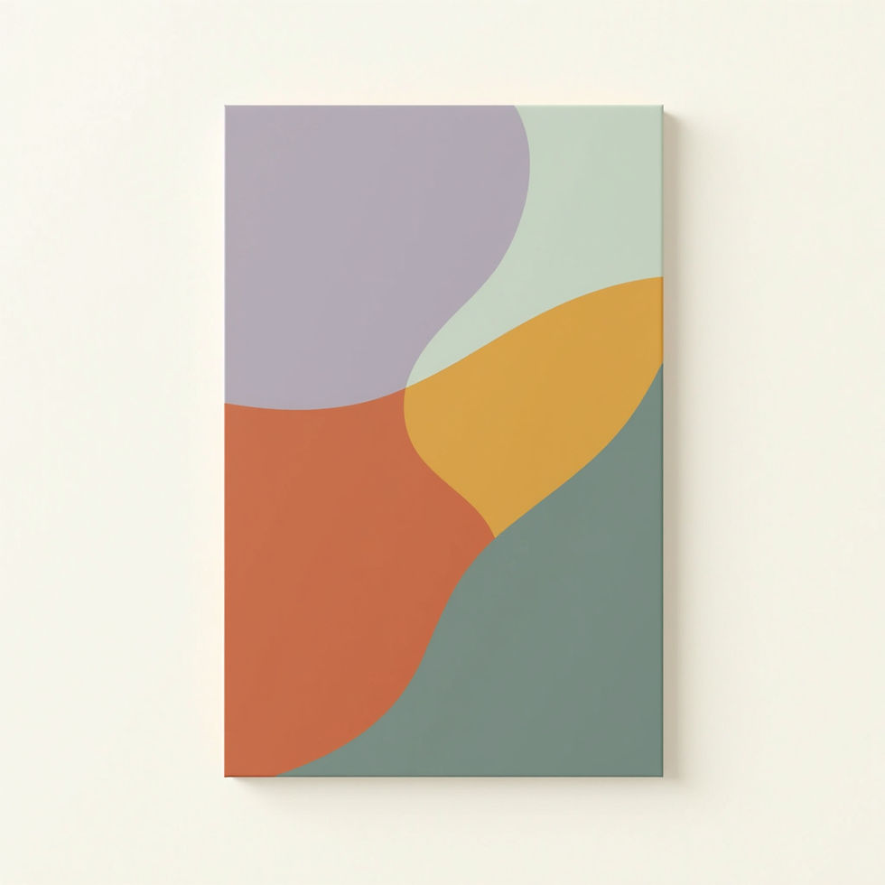 Abstract Color Block Print