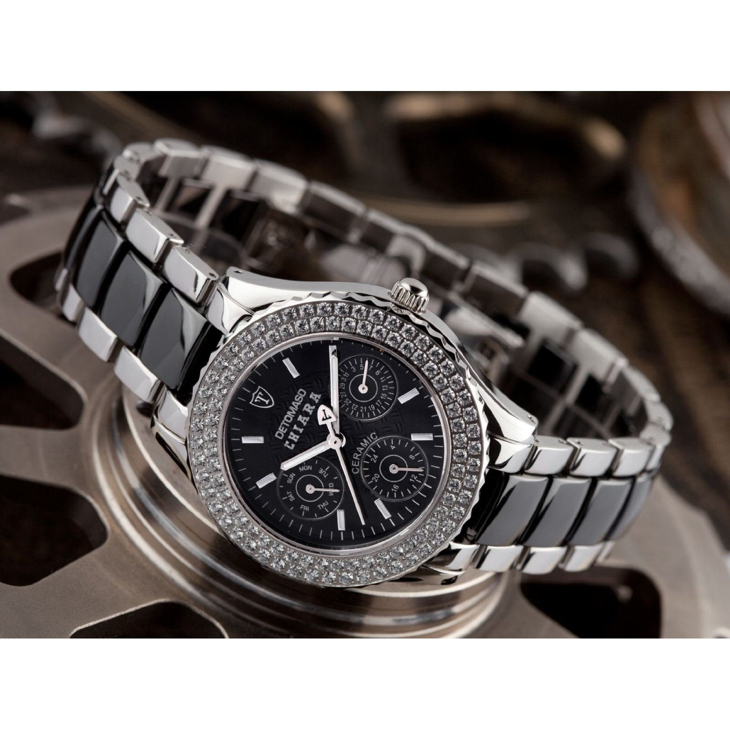 DETOMASO CHIARA Keramik silber Uhr
