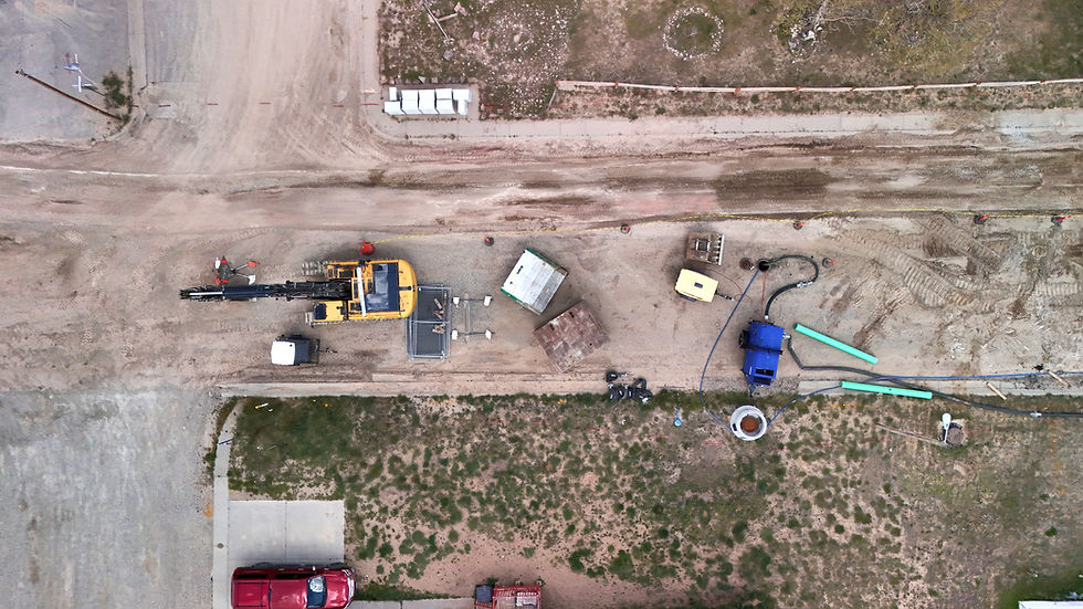 Edinburgh Utility & Road Work Seen From Above