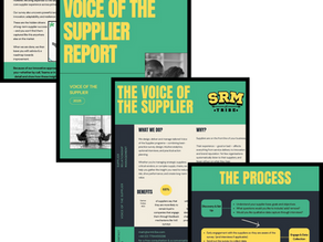 Voice of the supplier report