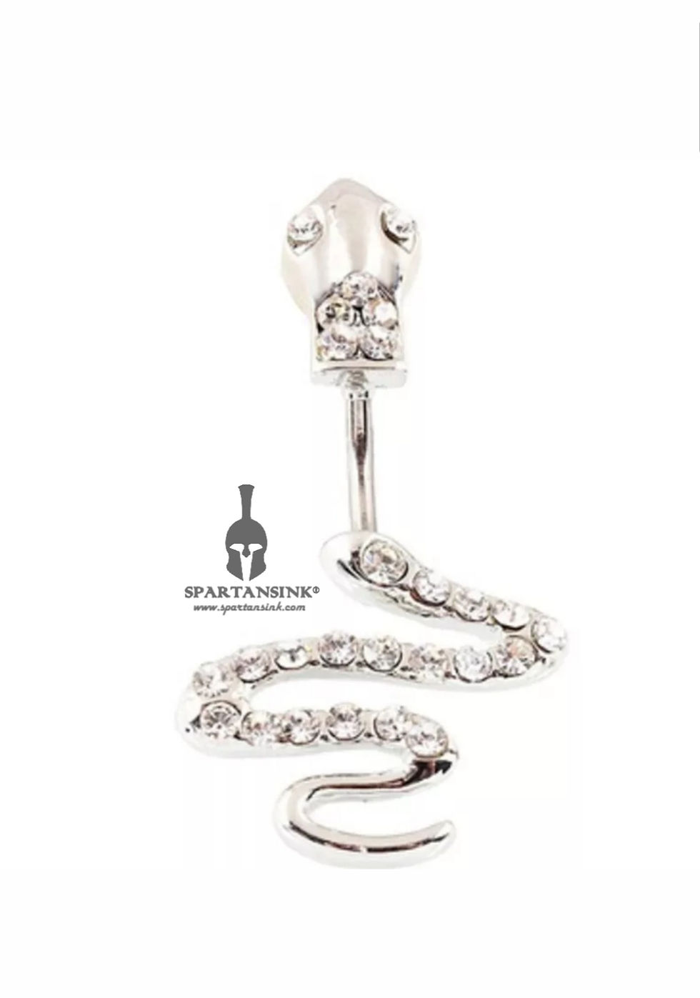Thumbnail: Diamond Snake Belly Piercing