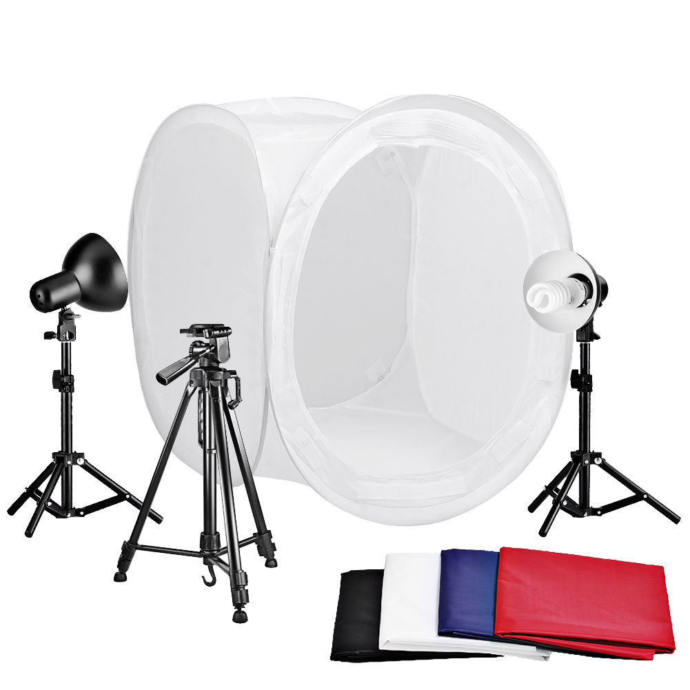 Round Photography Studio Tent Lighting Kit
