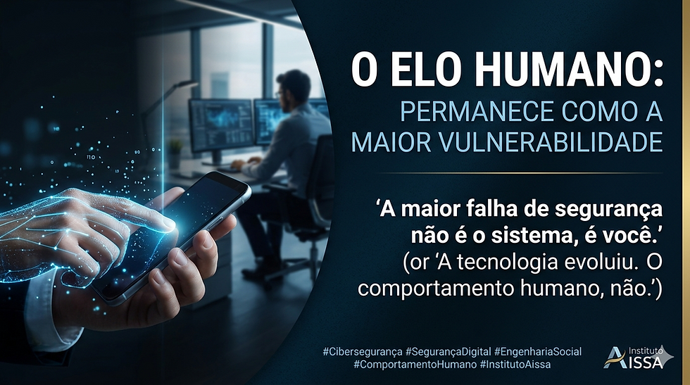 O Elo Humano: Por Que a Maior Vulnerabilidade Digital Ainda Somos Nós?