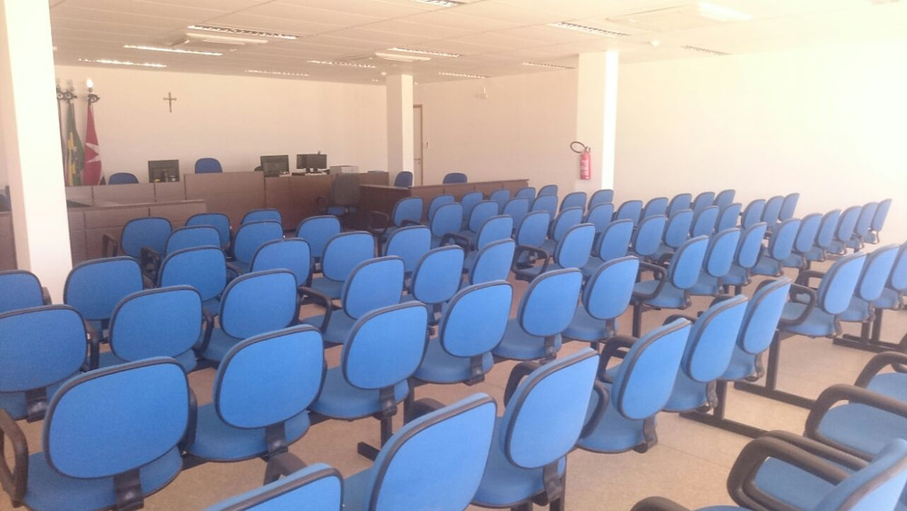 Auditório onde serão realizados os jugamentos
