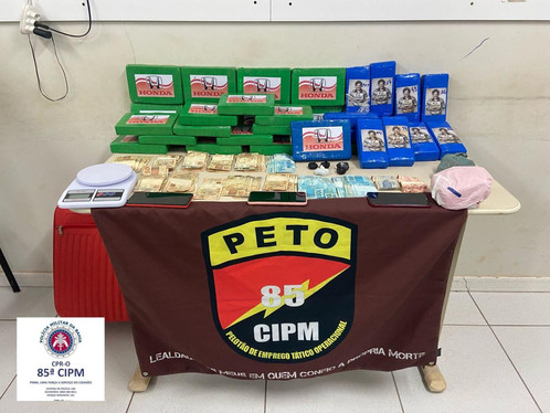 R$ 2 milhões em pasta base de cocaína apreendidos com mototaxista