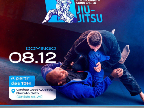 LEM: Campeonato Municipal de Jiu-jitsu acontece no próximo domingo (08)
