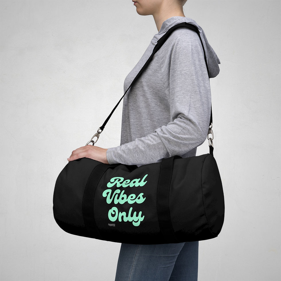 Thumbnail: Real Vibes Only Duffel Bag