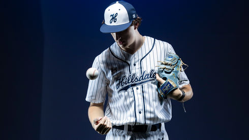 Hillsdale Baseball player in uniform