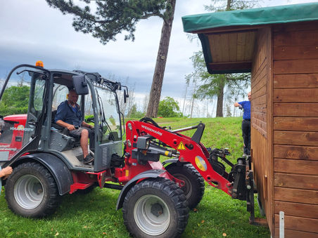 Arbeitseinsatz auf dem Hanstein - Vorbereitung auf das Burgfest