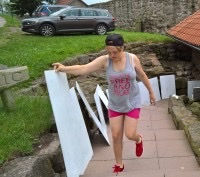 Arbeitseinsatz vom 25.6.2016 zur Vorbereitung des mittelalterlichen Burgfestes