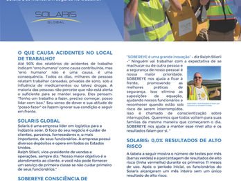 A SOBEREYE está ajudando os funcionários da Solaris a permanecerem seguros no trabalho.