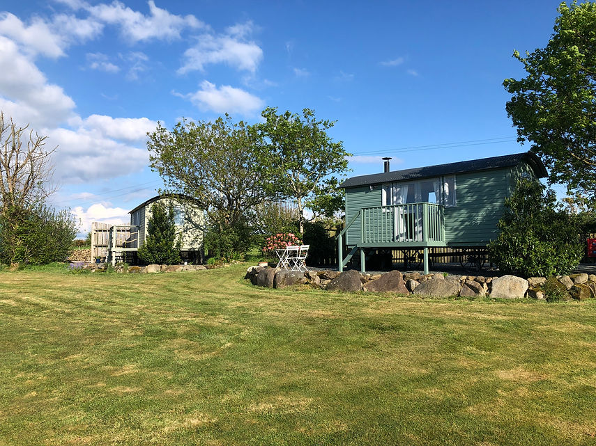 Luxury shepherd huts | glamping cabins | North Wales | adults only | dog-friendly