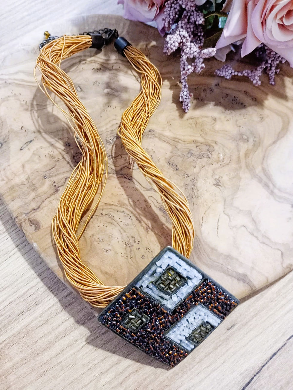 Miniatura: Collana artigianale dorata