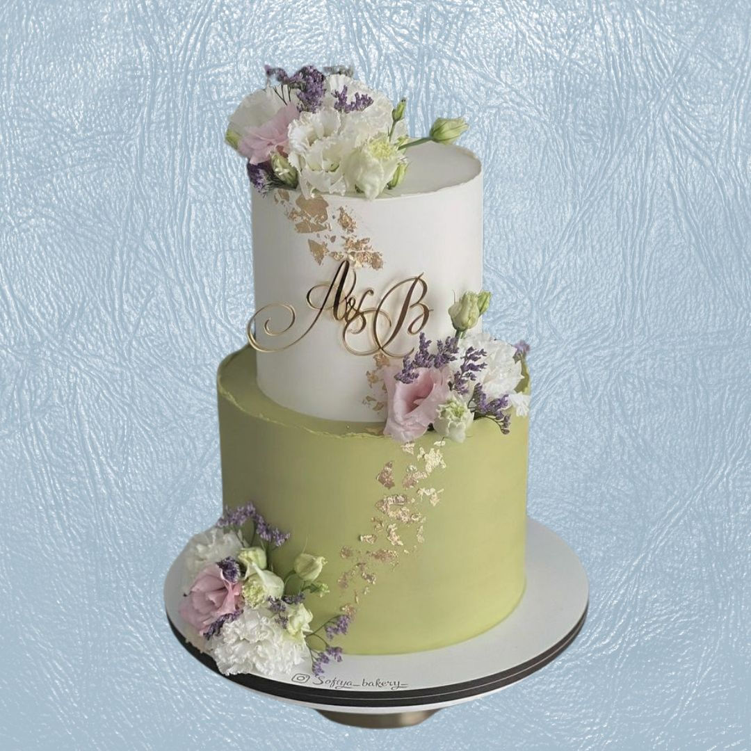 W20, 2-tier wedding cake