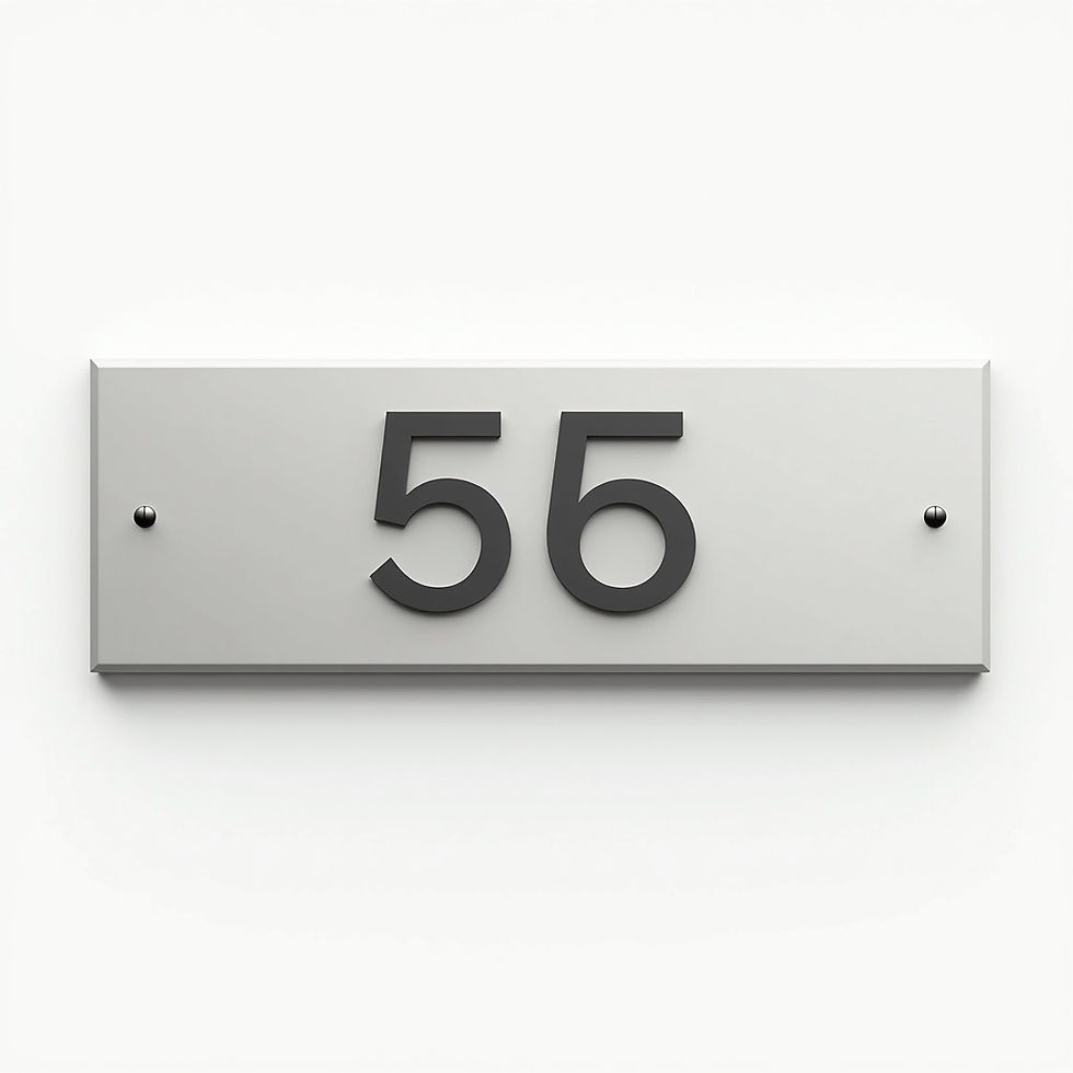 Custom Address Plaque