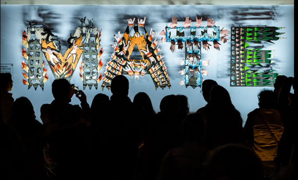 Letras intervenidas del Museo Mario Testino