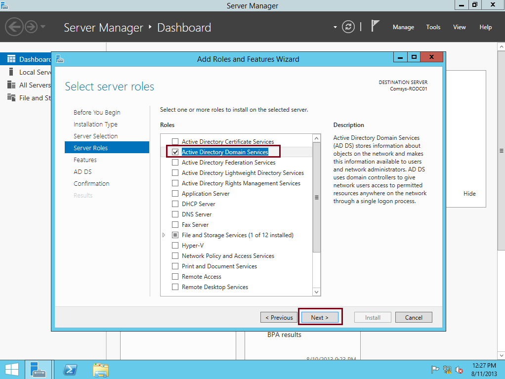 Step by Step Installing and Configuring a RODC in Windows Server 2012 R2