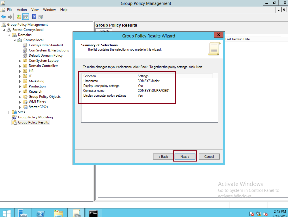 Simple Guide GPO in Windows Server 2012 R2 Part 2 - Perform Resultant ...
