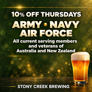Military Thursdays at Stony Creek Brewing