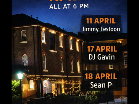 LIVE MUSIC APRIL Dog Friendly, Kitchen Open All Day,  Burgers and Beer 