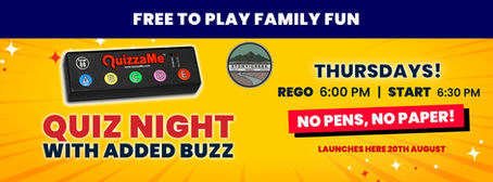 Quiz Night Every Thursday at 6.30pm