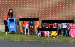 Participated in a Halloween Parade at Greenwich Elementary School