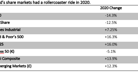 The 2020 investment year – a ride to remember