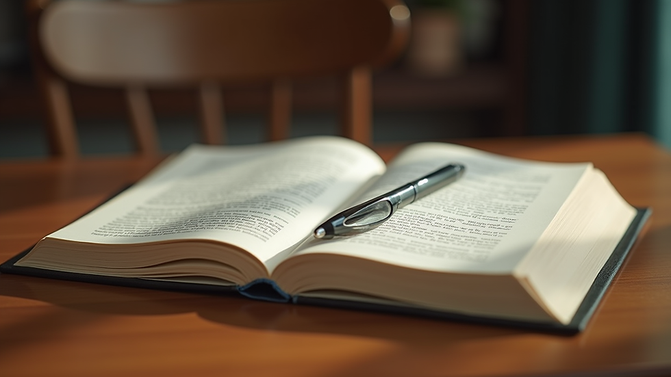 Close-up view of a legal book on a wooden table