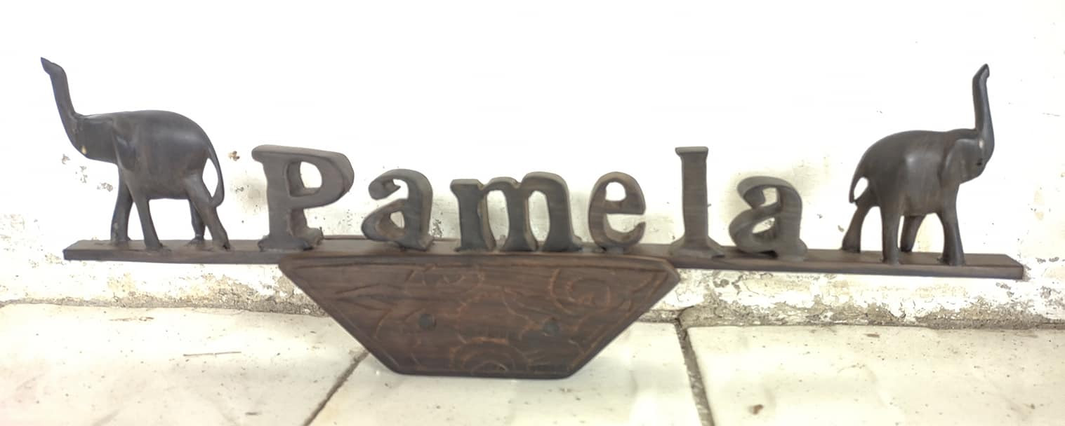 WOODEN NAME PLAQUE