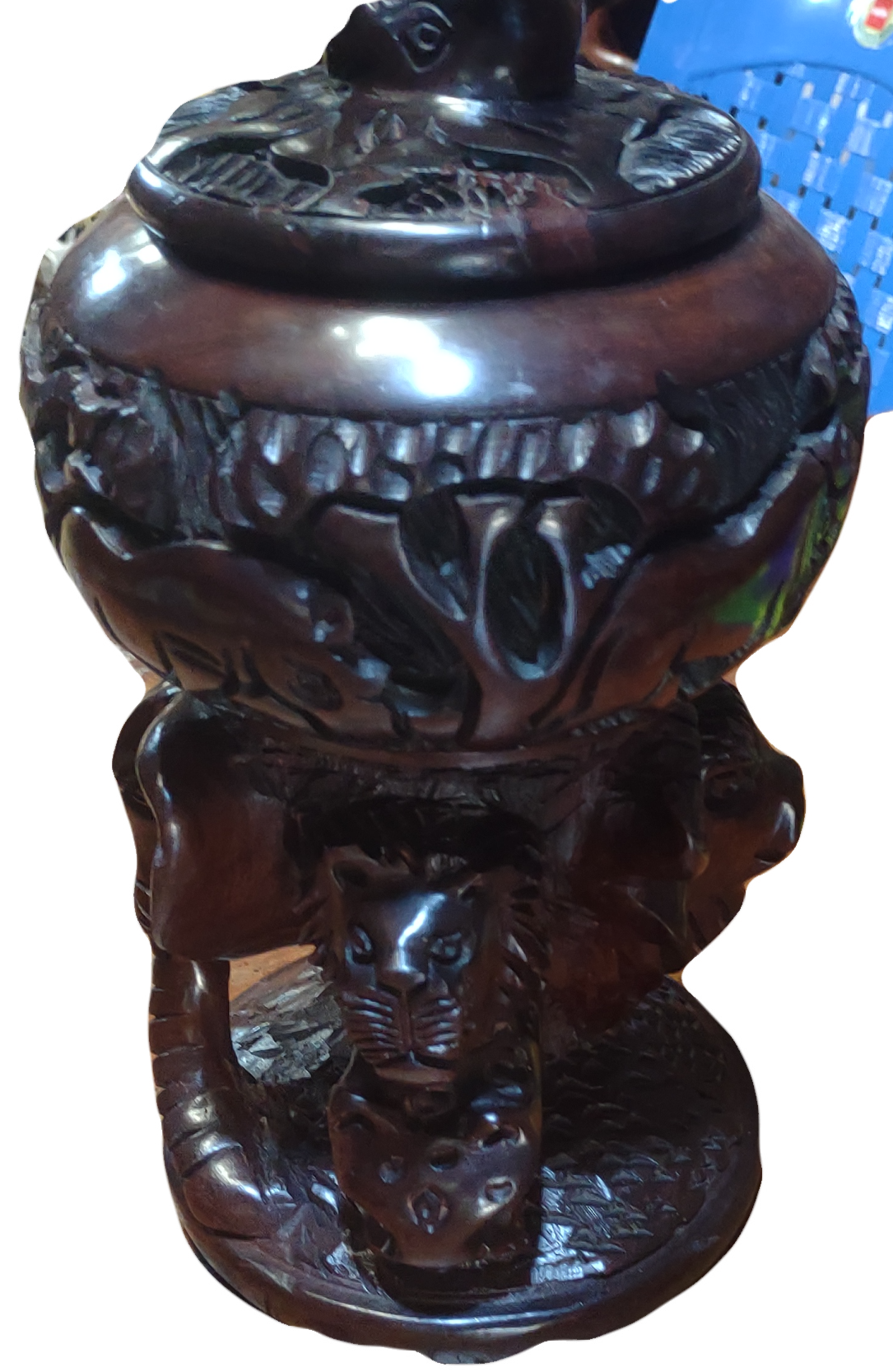 ELEPHANT WITH SUGAR POT ON TOP