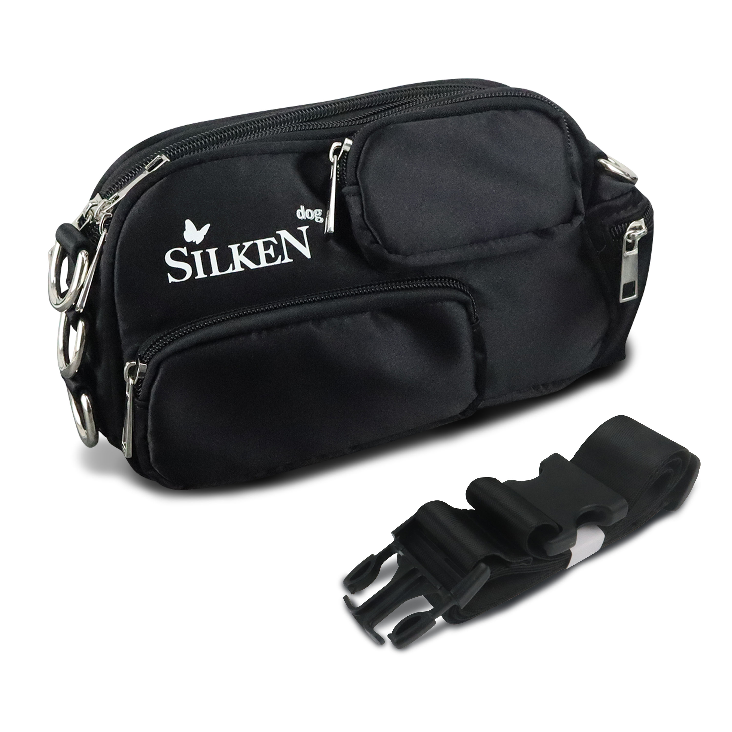 Dog Walking Bag Black SilkeN dog